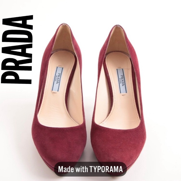 Prada Shoes - PRADA | Platform Suede Pumps